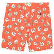 Coral Scattered Daisies Swim Trunk